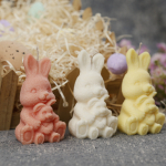 Bunny with little bunny candle