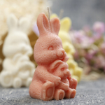 Bunny with little bunny candle