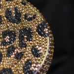 Ποτήρι με strass leopar