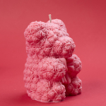 Bear rose candle big (Αρκουδάκι μεγάλο)
